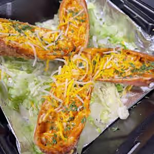 The District by GS signature dishes Texmex Egg Roll, Buffalo Blast, Truffle Mac.
